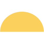 yellow rising sun icon